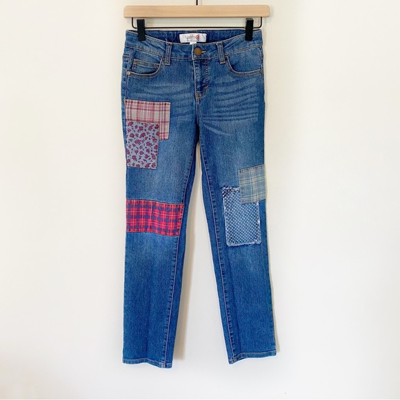Limited Edition Girls Annie Target Collection Patchwork Jeans size 12 - Picture 1 of 6